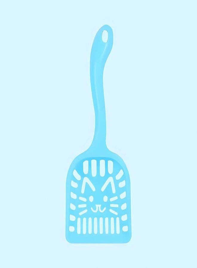 PET FUN Cat Face Cat Litter Tray Scooper | Lightweight Poop Scoop for Cats | Sturdy Cat Litter Sifter with Comfortable Grip Handle | Suitable for All Litter Basin Boxes (Colour May Vary, Pack of 1) - Image 3